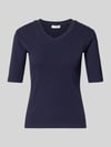 Christian Berg Woman T-Shirt mit V-Ausschnitt Dunkelblau