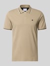 Champion Slim Fit Poloshirt mit Label-Stitching Beige