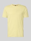 BOSS Orange Regular fit T-shirt van gestructureerd katoen Model 'TEGOOD' Pastelgeel