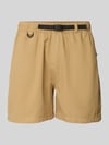 WOODBIRD Relaxed Fit Shorts mit Gürtel Modell 'Choi' Beige