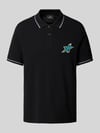 Paul Smith Poloshirt mit Label-Stitching Black