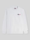 Tommy Jeans Bluza dresowa z czystej bawełny, krój regular fit Jasnoszary melanż