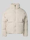 Jake*s Casual Jacke mit Stehkragen und Reißverschlusstaschen Stein