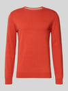 s.Oliver RED LABEL Regular Fit Pullover aus reiner Baumwolle Hellrot Melange