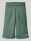 EA7 Emporio Armani Shorts mit Logo und Eingrifftaschen Gruen