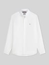 Tommy Hilfiger Regular Fit Freizeithemd aus reinem Leinen Weiss