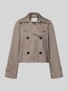 Marc O'Polo Relaxed Fit Trenchjacke aus Baumwolle Taupe
