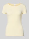 Gina Tricot Slim fit T-shirt van Modalmix Lichtgeel