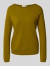 Marc O'Polo Regular Fit Strickpullover mit Schurwoll-Anteil Oliv