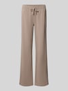 Juvia Flared Fit Sweathose mit Tunnelzug Beige