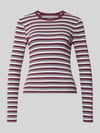 ONLY Regular Fit Langarmshirt aus Baumwoll-Mix Modell 'VAL' Bordeaux Melange
