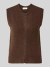 MSCH Copenhagen Strickpullunder mit Rundhalsausschnitt Modell 'Bondie Hope' Dunkelbraun