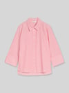 Tom Tailor Regular Fit Hemdbluse aus Lyocell-Baumwoll-Mix Pink