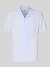 CK Calvin Klein Regular Fit Freizeithemd aus Leinen-Lyocell-Mix Sky