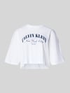 Calvin Klein Jeans Kort T-shirt met logoprint Wit