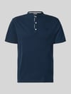 Superdry T-Shirt mit kurzer Knopfleiste Marine