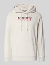 Tommy Jeans Regular Fit Hoodie aus reiner Baumwolle Hellgrau Melange