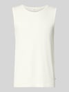 s.Oliver RED LABEL Slim Fit Tank Top aus Baumwoll-Mix Weiss