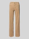 CAMBIO Bootcut Cordhose mit Eingrifftaschen Modell 'TESS' Sand
