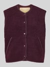 JJXX Regular Fit Weste aus Teddyfell Modell 'Vera' Bordeaux