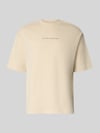 Selected t-shirt o kroju relaxed fit z czystej bawełny model 'NORMAN' Złamany biały