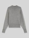 HUGO Loose Fit Pullover aus Woll-Mix Modell 'Sorellenio' Hellgrau