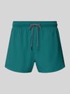 PUMA Badehose mit Seitentaschen und Klettverschlusstasche hinten Petrol