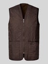 Barbour Regular Fit Steppweste mit warmen Innenfleece Dunkelbraun