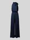 SWING Jumpsuit mit Schleifen-Detail Marine