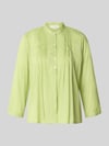 Christian Berg Woman Regular Fit Bluse mit Drapierungen und 3/4-Arm Grass