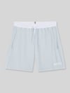 BOSS Regular Fit Badehose mit Logo-Print Modell 'STARFISH' Hellblau
