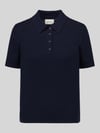 GANT Regular fit poloshirt van mix van katoen en kasjmier Marineblauw