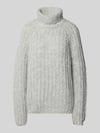 Smith and Soul Sweter z golfem o kroju relaxed fit z domieszką wełny z alpaki Jasnoszary