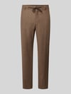 BOSS Tapered Fit Hose aus Viskose-Schurwoll-Mix Modell 'Perin' Beige