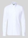 OLYMP Level 5 Slim fit zakelijk overhemd van twillstof met extra lange mouw Wit