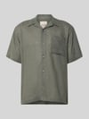 ONLY & SONS Relaxed Fit Freizeithemd aus Leinen-Viskose-Mix Modell 'LAURENCE' Mittelgrau