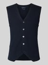 Christian Berg Men Slim Fit Weste aus Woll-Mix Marine