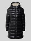 Blauer USA Lange jas in stiksels met logo-design model 'Adelaide' Zwart