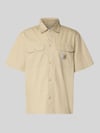 Carhartt Work In Progress Relaxed Fit Freizeithemd mit Kentkragen und Label-Detail Beige