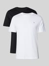 Marc O'Polo Regular Fit T-Shirt Set aus reiner Baumwolle im 2er-Pack Weiss
