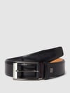 Pierre Cardin Ledergürtel mit Dornschließe Black