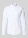 Lindbergh Regular Fit Freizeithemd aus Baumwoll-Mix Modell 'Oxford' Weiss