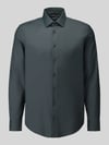 Jake*s Slim Fit Businesshemd mit Kentkragen Dunkelgruen