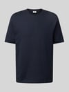 DRYKORN T-Shirt mit geripptem Rundhalsausschnitt Modell 'RAPHAEL' Dunkelblau
