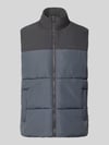 JACK & JONES kamizelka o kroju regular fit ze stójką model 'RAZE' Kamienny