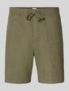 GAP Leinenshorts mit elastischem Bund Oliv