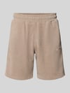 PEGADOR relaxed fit korte broek met structuurpatroon model 'Lagos' Taupe