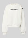 Tommy Hilfiger Relaxed fit sweatshirt van katoenmix Ecru