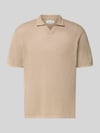 JACK & JONES Strickshirt mit Baumwoll-Anteil Modell 'JERRY' Sand