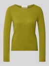 Christian Berg Woman Regular Fit Strickpullover aus reinem Kaschmir Senf